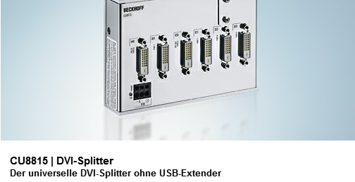 Beckhoff. Сплиттер DVI Extender без USB - CU8815 Beckhoff