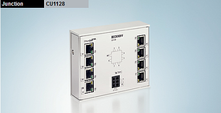 Beckhoff. EtherCAT-звезда, 8x RJ45 EtherCAT - CU1128 Beckhoff