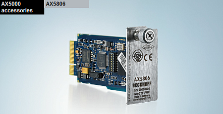 Beckhoff. TwinSAFE-Drive-Optionskarte für AX5000 HW 2.0: STO, SS1, SS2, SOS, SLS, SDI - AX5806-0000 Beckhoff